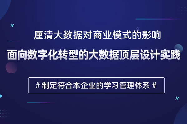 面向数字化转型的大数据顶层设计实践