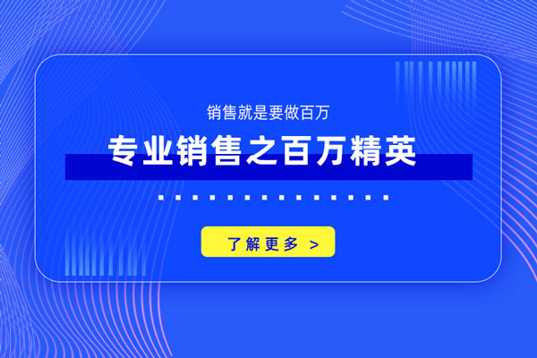 专业销售之百万精英