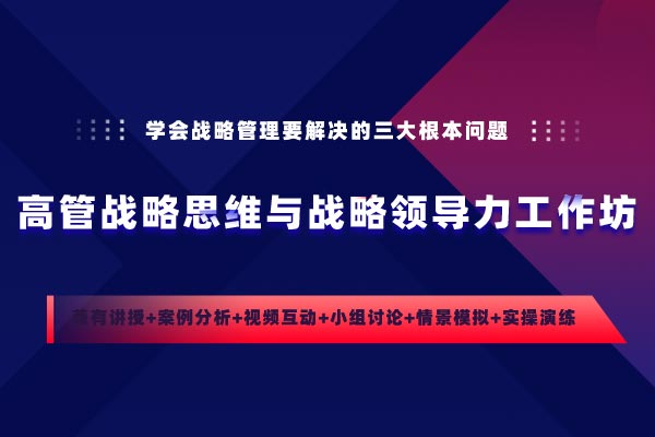 高管战略思维与战略领导力工作坊