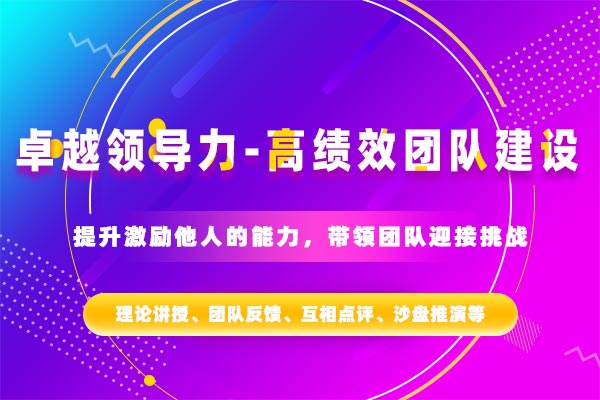 卓越领导力—高绩效团队建设