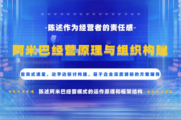 自主经营—阿米巴经营原理与组织构建