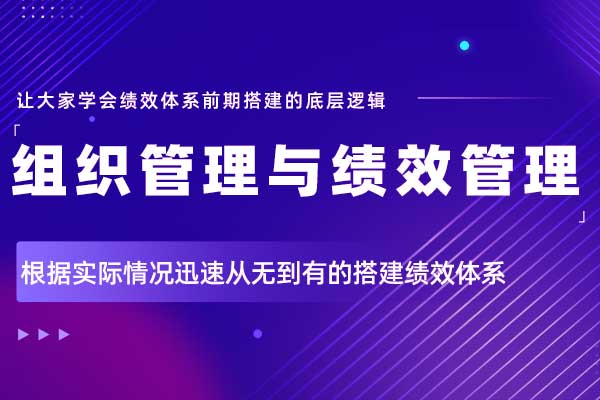 组织管理与绩效管理（高阶）