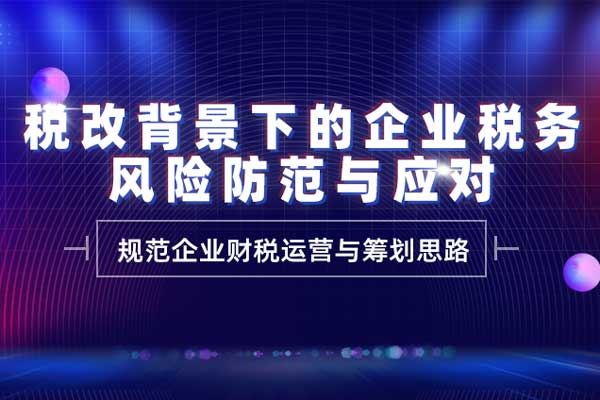 税改背景下的企业税务风险防范与应对