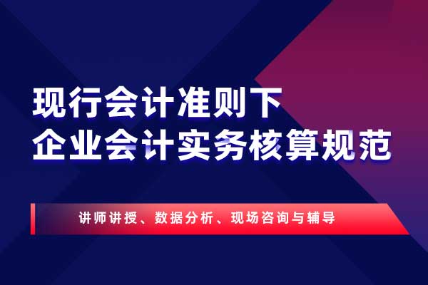 现行会计准则下企业会计实务核算规范