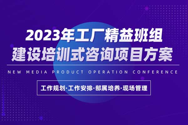 2024年工厂精益班组建设培训式咨询