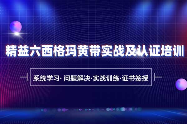 精益六西格玛黄带实战及认证培训