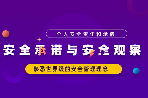 安全承诺与安全观察