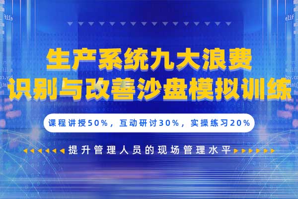 生产系统九大浪费识别与改善沙盘模拟训练